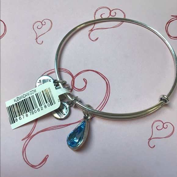 Alex & Ani Living water teardrop bracelet NWT been kept in plastic pretty - Picture 1 of 7